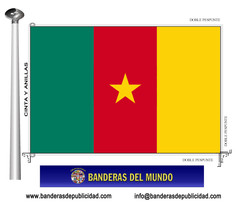 Bandera país de Camerún 