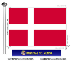Bandera país de Dinamarca 