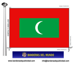 Bandera país de Islas Maldivas 