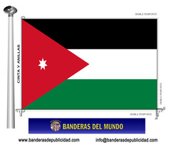 Bandera país de Jordania