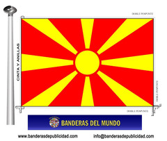 Bandera país de Macedonia 