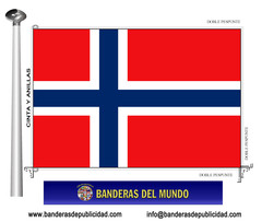 Bandera país de Noruega 