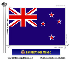 Bandera país de Nueva Zelanda 