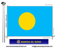 Bandera país de Palau República 