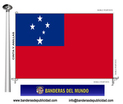 Bandera país de Samoa Occidental 