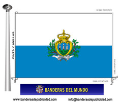 Bandera país de San Marino 
