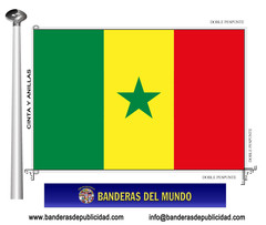 Bandera país de Senegal 