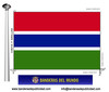 Bandera País de Gambia.