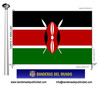 Bandera País de Kenya.