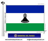 Bandera País de Lesotho.