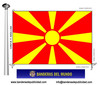 Bandera País de Macedonia.