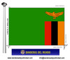 Bandera País de Zambia.