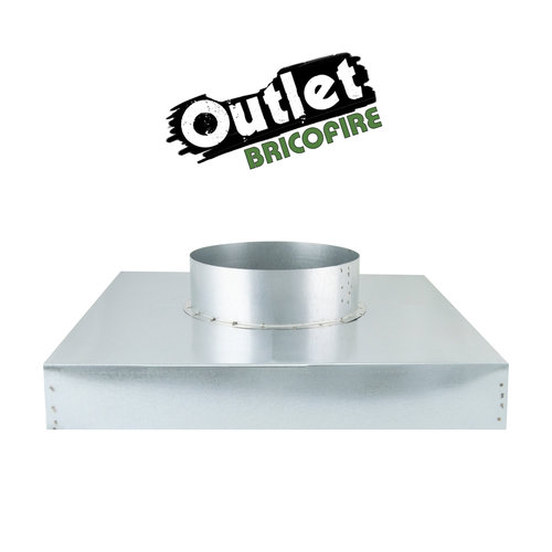 OUTLET: Caja galvanizada 450x450 salida de 200 mm