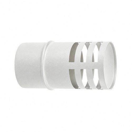 Sombrerete Pellet Horizontal Inox Blanco