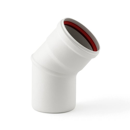 Codo 45 pellet blanco
