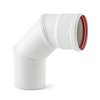 Codo 90 pellet blanco 80 mm