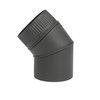 Codo 45º Negro Mate de Sección