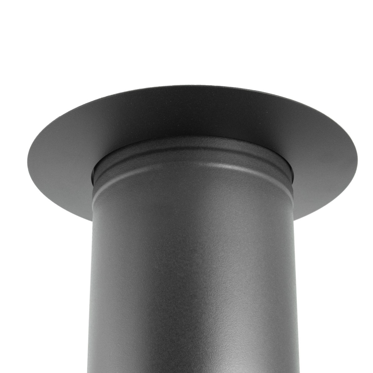 Aumentador/reductor de tubo de estufa negra de pared única de 5 a 6 pulgadas