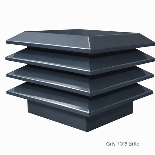 Sombrerete Estático Aspirador Acero Pintado