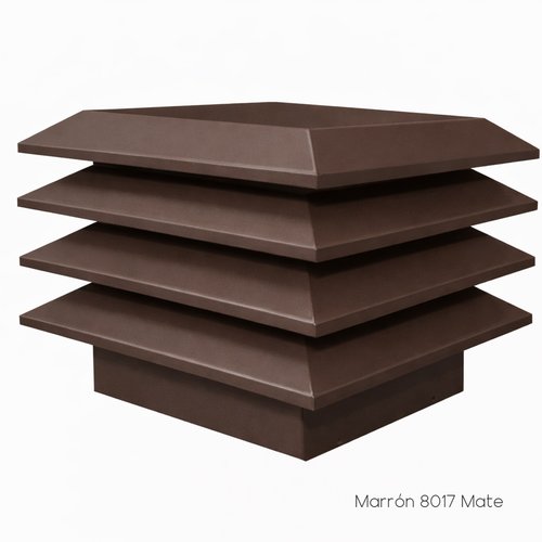 Sombrerete Estático Aspirador Acero Pintado