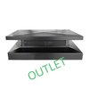 OUTLET: Sombrerete Ecovent 800x400 Negro con antichispas