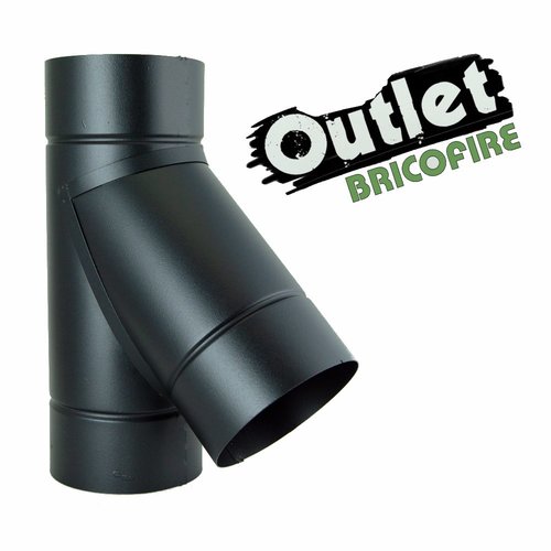 OUTLET: TE 45 negro mate 120 mm con tapón