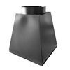 OUTLET: Tolva INOX negro mate de 480x480 Salida 200