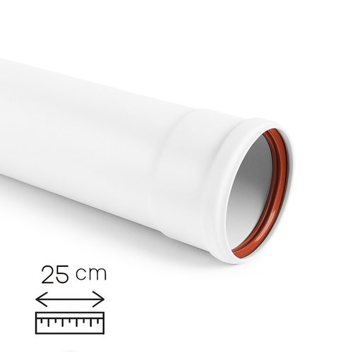 Tubo pellet blanco 25 cm