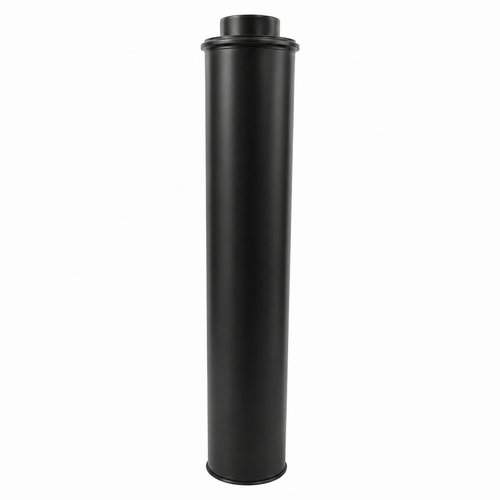 OUTLET: Tubo doble pared 80/125 Inox Negro Mate 100 cm