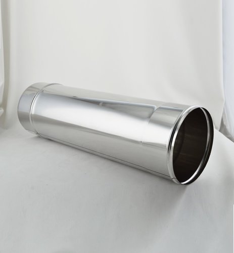OUTLET: Tubo Pared Simple Inox 120 mm 100 cm