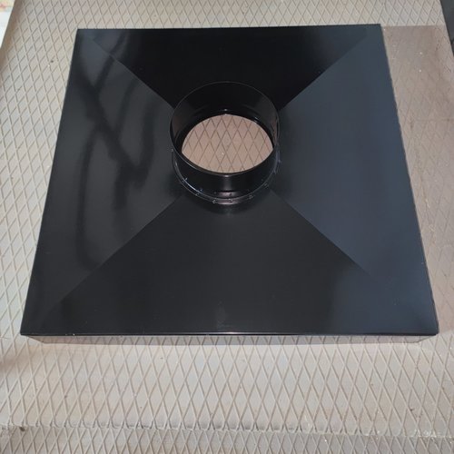 Outlet: caja de aspiración 600x600 salida 175 mm negro brillo