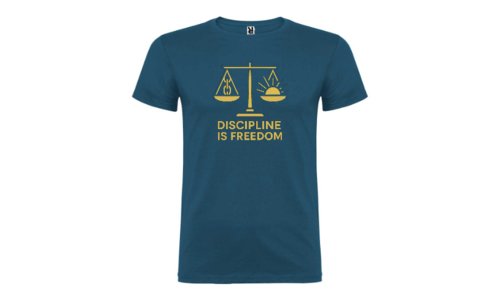 Camiseta Hombre DISCIPLINE IS FREEDOM Camiseta Hombre DISCIPLINE IS FREEDOM
