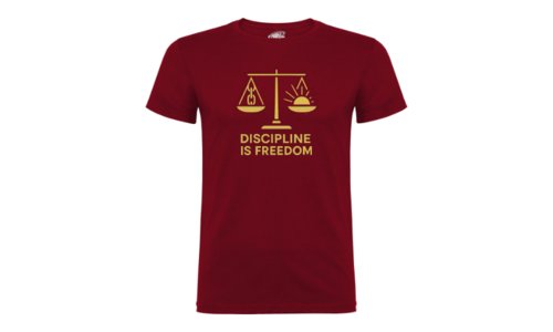 Camiseta Hombre DISCIPLINE IS FREEDOM Camiseta Hombre DISCIPLINE IS FREEDOM