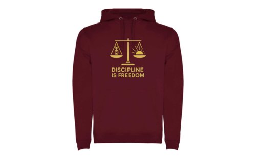 Sudadera Unisex DISCIPLINE IS FREEDOM Sudadera Unisex DISCIPLINE IS FREEDOM