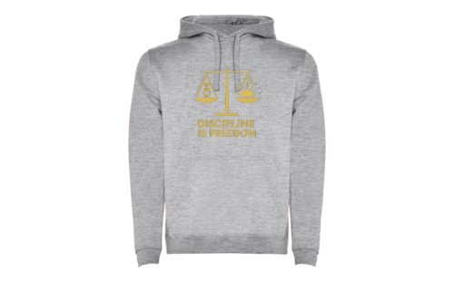 Sudadera Unisex DISCIPLINE IS FREEDOM Sudadera Unisex DISCIPLINE IS FREEDOM