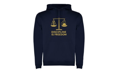 Sudadera Unisex DISCIPLINE IS FREEDOM Sudadera Unisex DISCIPLINE IS FREEDOM