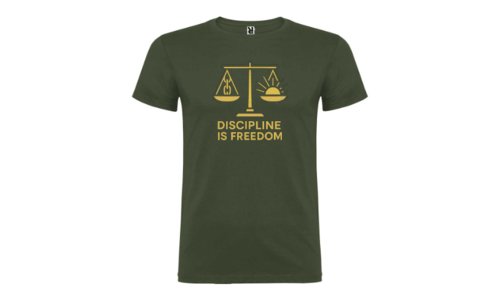 Camiseta Hombre DISCIPLINE IS FREEDOM Camiseta Hombre DISCIPLINE IS FREEDOM