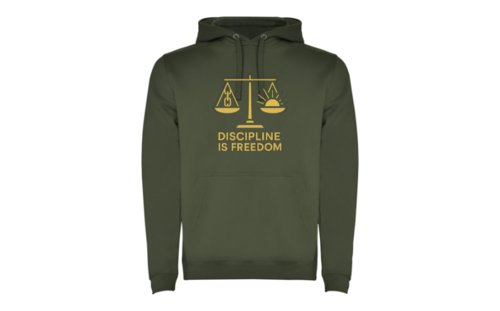 Sudadera Unisex DISCIPLINE IS FREEDOM Sudadera Unisex DISCIPLINE IS FREEDOM