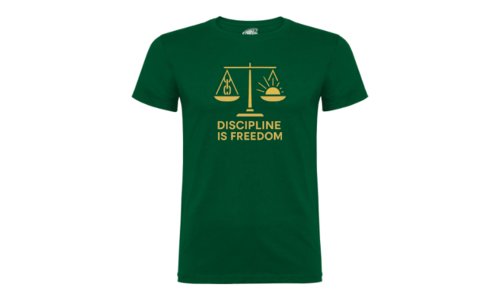 Camiseta Hombre DISCIPLINE IS FREEDOM Camiseta Hombre DISCIPLINE IS FREEDOM