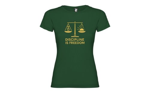 Camiseta Mujer DISCIPLINE IS FREEDOM