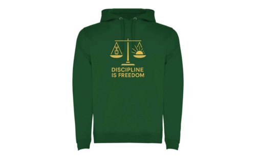 Sudadera Unisex DISCIPLINE IS FREEDOM Sudadera Unisex DISCIPLINE IS FREEDOM