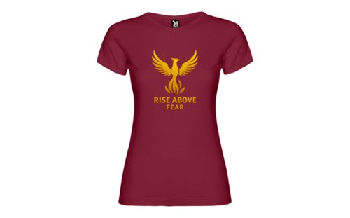 Camiseta Mujer RISE ABOVE FEAR