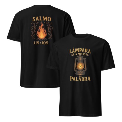 Camiseta Hombre Unisex Calidad Salmo 119:105