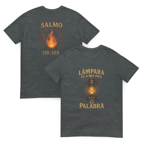 Camiseta Hombre Unisex Calidad Salmo 119:105