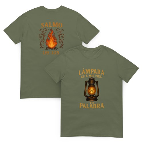 Camiseta Hombre Unisex Calidad Salmo 119:105