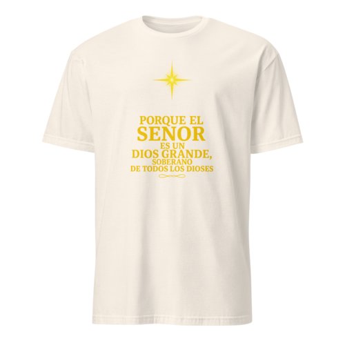 Camiseta Hombre Unisex Calidad Salmo 95:3