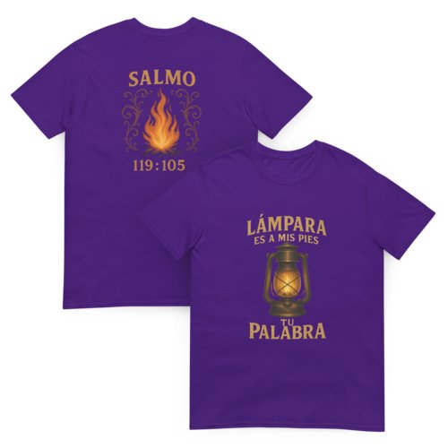 Camiseta Hombre Unisex Calidad Salmo 119:105