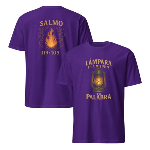 Camiseta Hombre Unisex Calidad Salmo 119:105