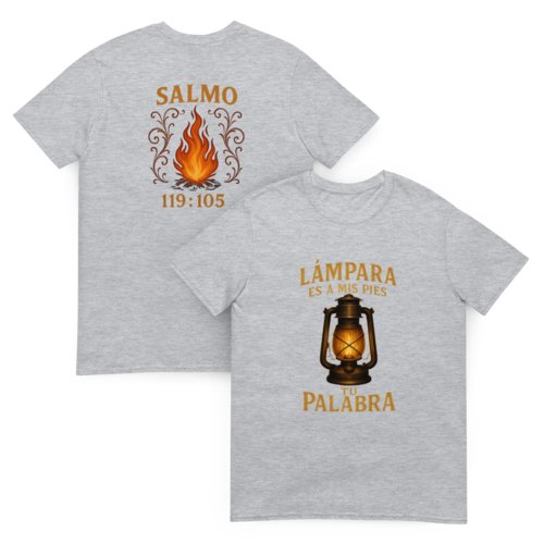 Camiseta Hombre Unisex Calidad Salmo 119:105