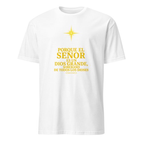 Camiseta Hombre Unisex Calidad Salmo 95:3